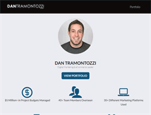 Tablet Screenshot of dantramontozzi.com